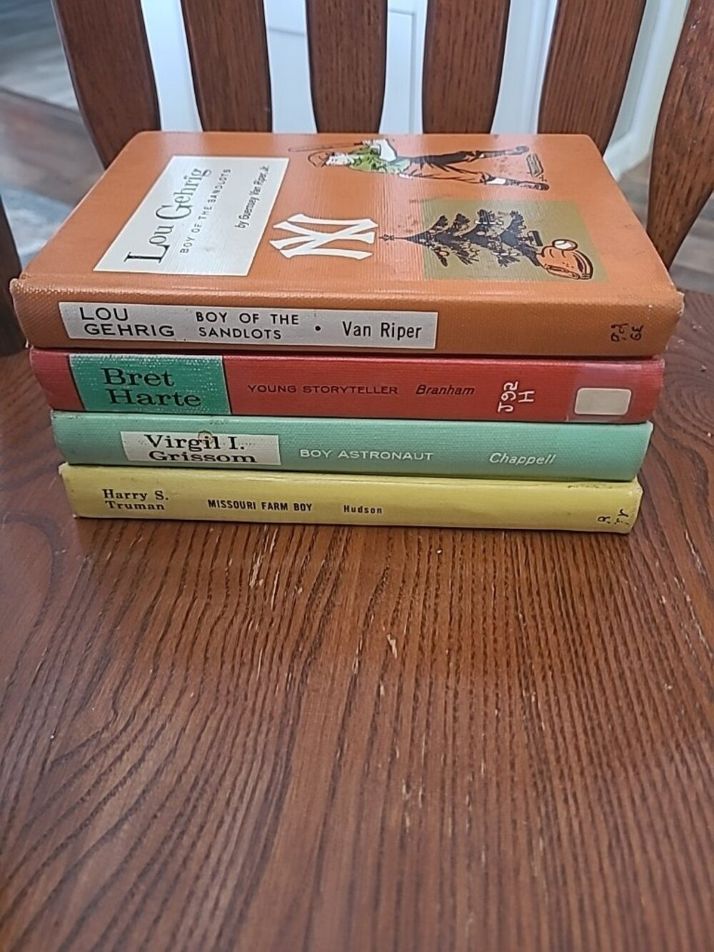 Childhood of Famous Americans Set of 4 Vintage Antique Books 1960's Homeschool